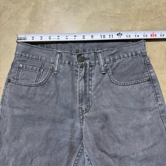 Levi’s 511 Jeans Mens Size 30x30 Black Wash Denim Jeans Straight Leg White Tab - Picture 6 of 12